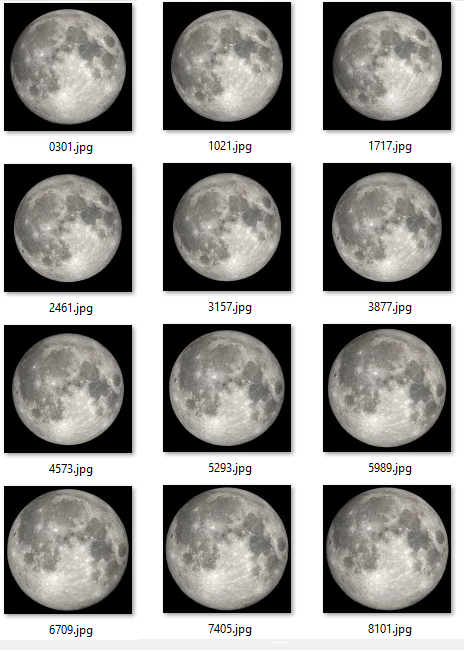 12 consecutive full moons