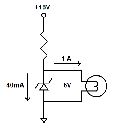Zener Diode Controlling Voltage